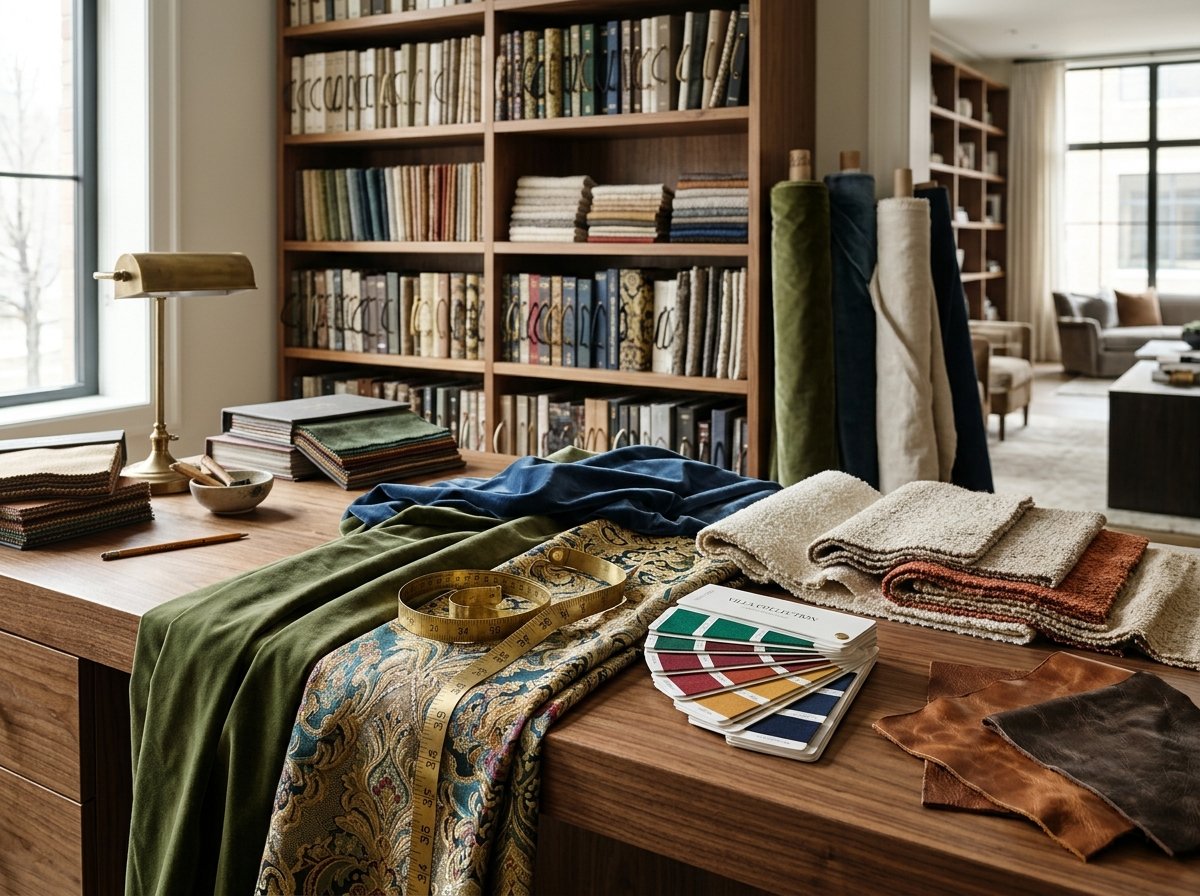 Luxury upholstery fabrics and textiles library for sofa replacement